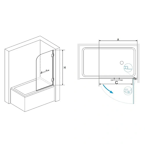 Шторка на ванну RGW SC-10 Screens 02111008-18 Шторка на ванну RGW SC-10 Screens 02111008-18