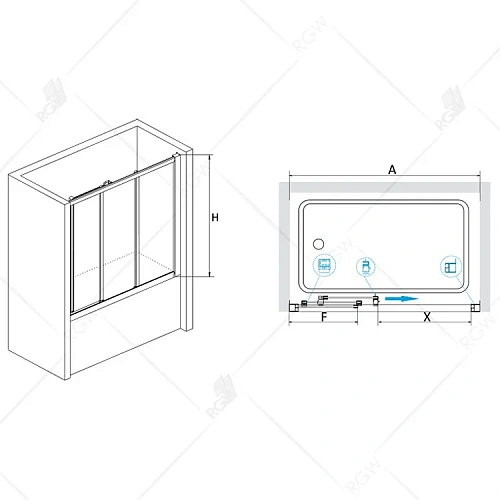 Шторка на ванну RGW SC-41 Screens 04114115-51 Шторка на ванну RGW SC-41 Screens 04114115-51