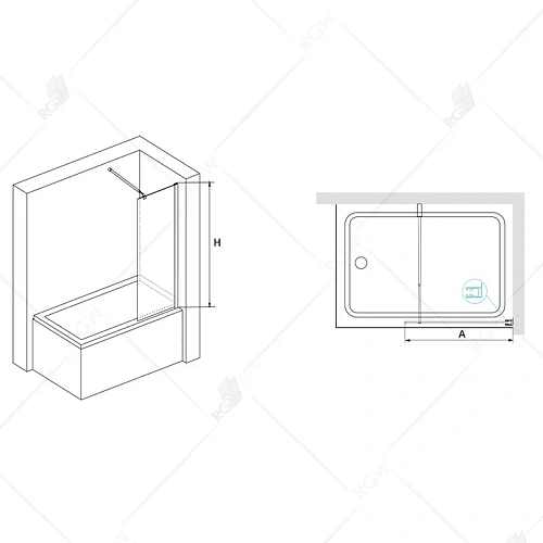 Шторка на ванну RGW SC-51 Screens 03115108-11 Шторка на ванну RGW SC-51 Screens 03115108-11