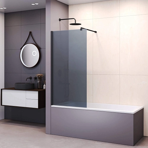 Шторка на ванну RGW Screens SC-051B 800 мм Easy Clean черный Шторка на ванну RGW Screens SC-051B 800 мм Easy Clean черный