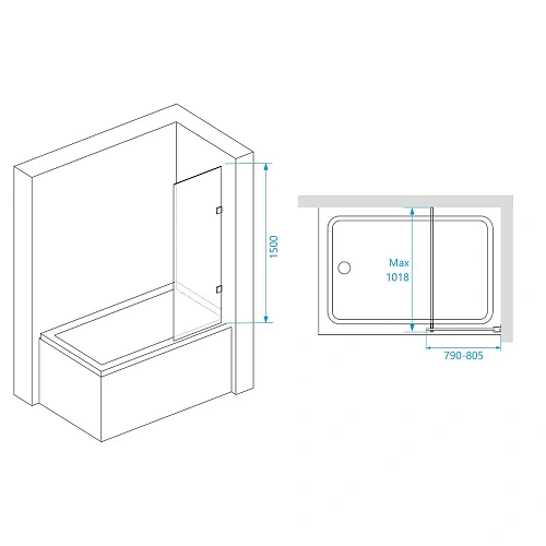 Шторка на ванну RGW Screens SC-056-2 3511056280-11 Шторка на ванну RGW Screens SC-056-2 3511056280-11