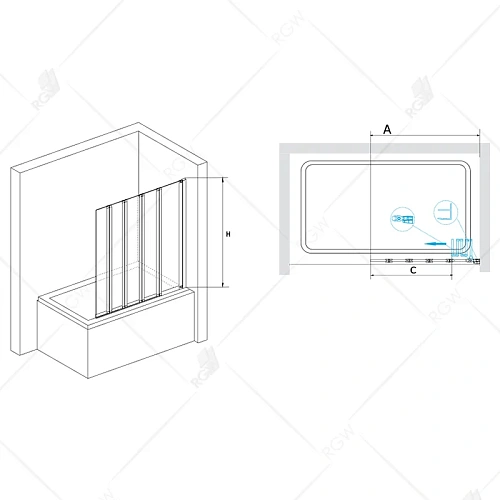 Шторка на ванну RGW Screens SC-21 1200 мм Easy Clean хром Шторка на ванну RGW Screens SC-21 1200 мм Easy Clean хром