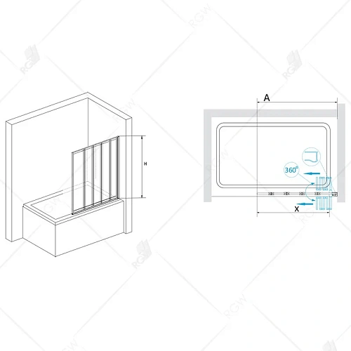 Шторка на ванну RGW Screens SC-22 03112212-11 Шторка на ванну RGW Screens SC-22 03112212-11