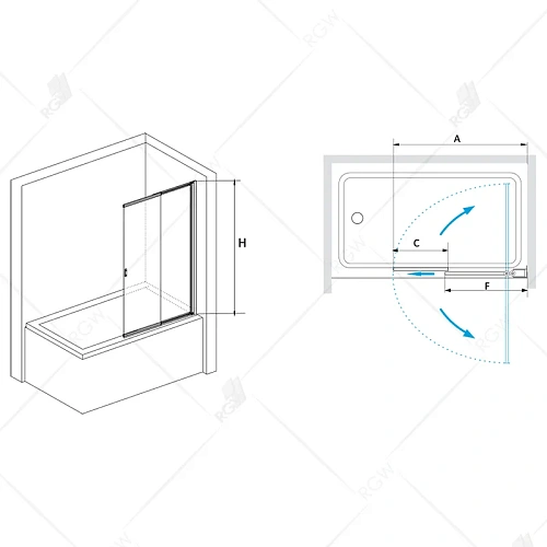 Шторка на ванну RGW Screens SC-40B 1000 мм Easy Clean черный Шторка на ванну RGW Screens SC-40B 1000 мм Easy Clean черный