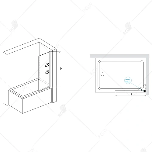 Шторка на ванну RGW Screens SC-53 800 мм Easy Clean хром Шторка на ванну RGW Screens SC-53 800 мм Easy Clean хром