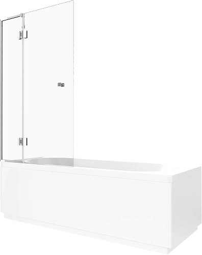 Шторка на ванну STWORKI Орхус распашная, 90 (30х60), профиль хром глянцевый, прозрачное стекло 58309 583091 Шторка на ванну STWORKI Орхус распашная, 90 (30х60), профиль хром глянцевый, прозрачное стекло 58309 583091