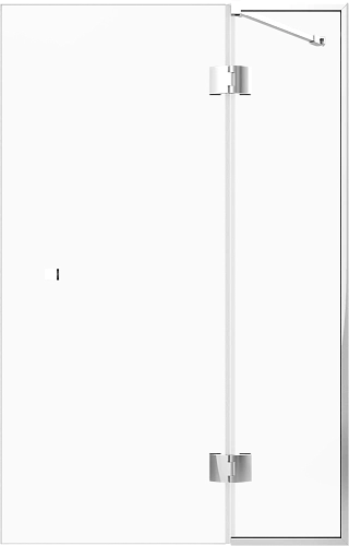 Шторка на ванну STWORKI Орхус распашная, 90 (30х60), профиль хром глянцевый, прозрачное стекло 58309 583091 Шторка на ванну STWORKI Орхус распашная, 90 (30х60), профиль хром глянцевый, прозрачное стекло 58309 583091
