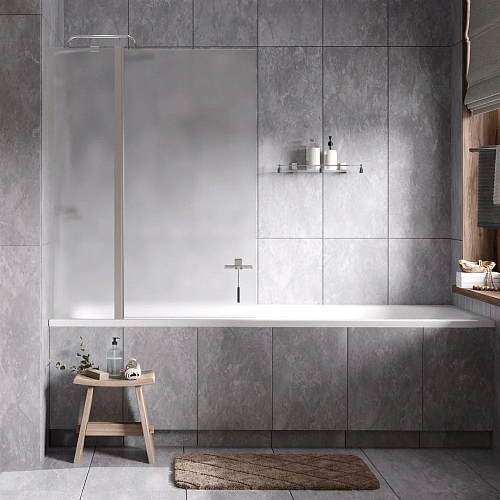 Шторка на ванну Wasserkraft Berkel 48P 48P02-110L Matt glass Fixed Шторка на ванну Wasserkraft Berkel 48P 48P02-110L Matt glass Fixed