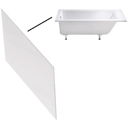 Экран для ванны торцевой Astra-Form Нейт 70 белый 02010017 Экран для ванны торцевой Astra-Form Нейт 70 белый 02010017