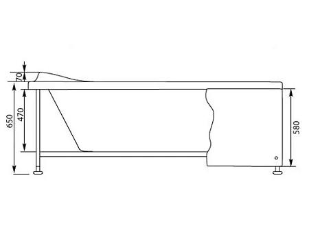 Экран для ванны фронтальный Aquanet Borneo 170 L черная 00165306 Экран для ванны фронтальный Aquanet Borneo 170 L черная 00165306