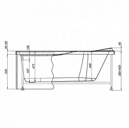 Экран для ванны фронтальный Aquanet West NEW/Nord NEW/Light/Corsica/Medea 150 черная 00242163 Экран для ванны фронтальный Aquanet West NEW/Nord NEW/Light/Corsica/Medea 150 черная 00242163