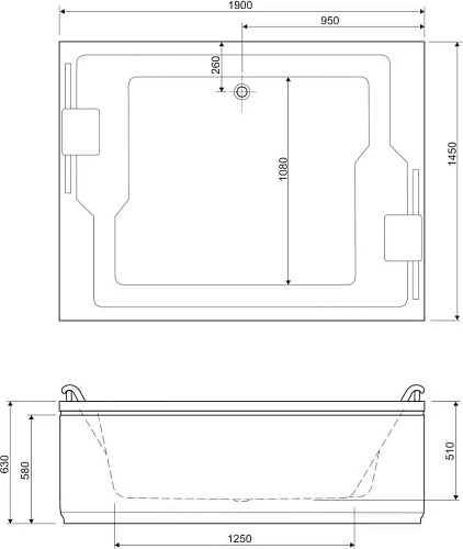 Экран для ванны фронтальный Cezares (PLANE_DUO-145-SP-L) Экран для ванны фронтальный Cezares (PLANE_DUO-145-SP-L)