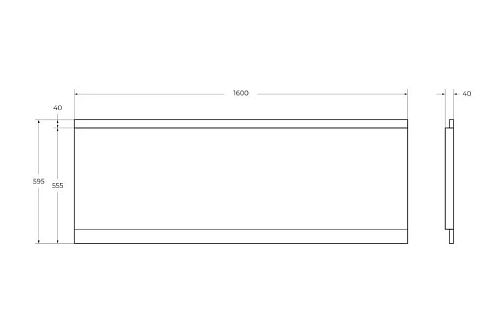Экран для ванны фронтальный CEZARES EMP-160-SCR-W37 1600x595 белый Экран для ванны фронтальный CEZARES EMP-160-SCR-W37 1600x595 белый