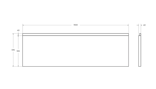 Экран для ванны фронтальный CEZARES PLANE-190-SCR-W37 1900x595 белый Экран для ванны фронтальный CEZARES PLANE-190-SCR-W37 1900x595 белый