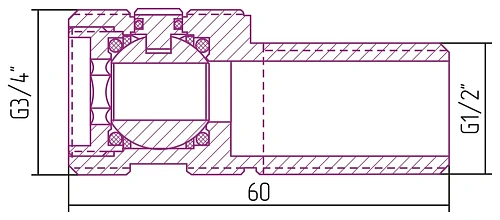 Эксцентрик Сунержа нар. р. G 1/2 / нар. р. G 3/4 00-1450-0000 Без покрытия Эксцентрик Сунержа нар. р. G 1/2 / нар. р. G 3/4 00-1450-0000 Без покрытия