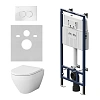 Комплект инсталляции AM.PM Spirit V2.0 IS100101.701700 MasterFit с клавишей L белый с унитазом Spirit V2.0 FlashClean с си Комплект инсталляции AM.PM Spirit V2.0 IS100101.701700 MasterFit с клавишей L белый с унитазом Spirit V2.0 FlashClean с си