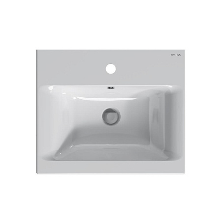Раковина AM.PM Gem M90WCC0502WG мебельная, керамическая, 50 см, встроенная, белый, глянец Раковина AM.PM Gem M90WCC0502WG мебельная, керамическая, 50 см, встроенная, белый, глянец