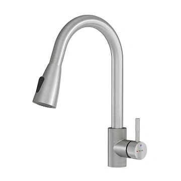 Смеситель для кухни AM.PM X-Joy S F85B07511 S с вытягивающимся изливом, сатин