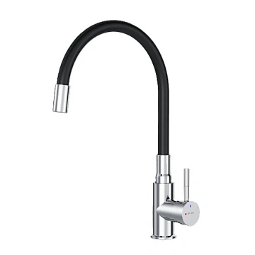 Смеситель для кухни AM.PM X-Joy S F85B07602 S с гибким изливом, черный/хром