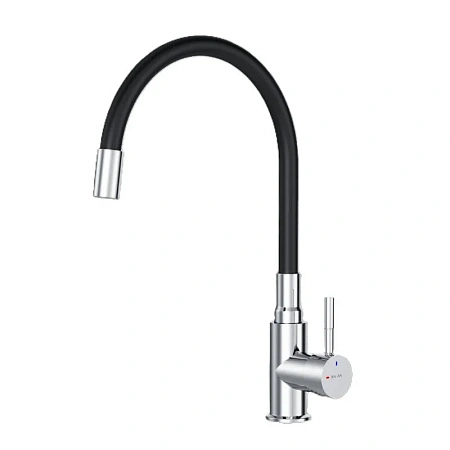 Смеситель для кухни AM.PM X-Joy S F85B07602 S с гибким изливом, черный/хром Смеситель для кухни AM.PM X-Joy S F85B07602 S с гибким изливом, черный/хром