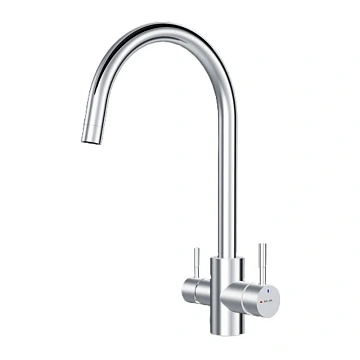 Смеситель для кухни AM.PM X-Joy S F85B07700 S с С-изливом с каналом для питьевой воды, хром