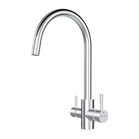 Смеситель для кухни AM.PM X-Joy S F85B07700 S с С-изливом с каналом для питьевой воды, хром