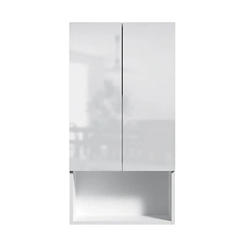 Шкаф AM.PM X-Joy M85CHX05021WG навесной с дверками и открытой полкой, 50 см, белый глянец