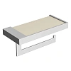 Держатель туалетной бумаги Boheme Qubic 10721-CR Chrome c крышкой