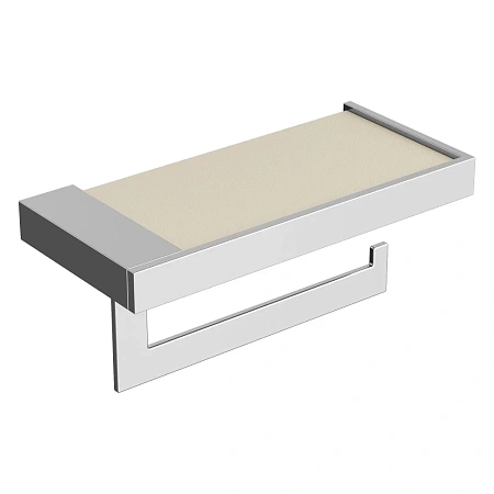 Держатель туалетной бумаги Boheme Qubic 10721-CR Chrome c крышкой