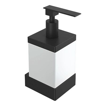 Дозатор жидкого мыла Boheme Qubic 10727-B Black настенный Дозатор жидкого мыла Boheme Qubic 10727-B Black настенный