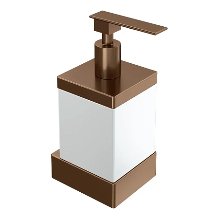 Дозатор жидкого мыла Boheme Qubic 10727-BRB Brushed Bronze настенный Дозатор жидкого мыла Boheme Qubic 10727-BRB Brushed Bronze настенный