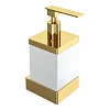 Дозатор жидкого мыла Boheme Qubic 10727-G Gold настенный