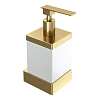 Дозатор жидкого мыла Boheme Qubic 10727-MG Matt Gold настенный