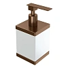 Дозатор жидкого мыла Boheme Qubic 10969-BRB Brushed Bronze настольный