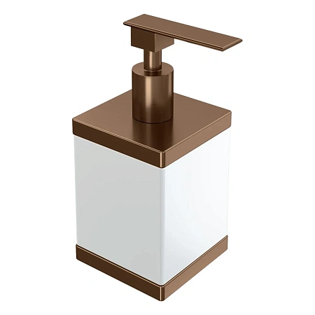 Дозатор жидкого мыла Boheme Qubic 10969-BRB Brushed Bronze настольный Дозатор жидкого мыла Boheme Qubic 10969-BRB Brushed Bronze настольный