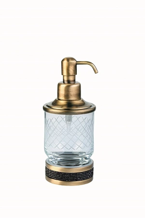Дозатор жидкого мыла Boheme Royal Cristal 10929-ROYALE-BR-B BLACK BR настольный