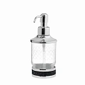 Дозатор жидкого мыла Boheme Royal Cristal 10929-ROYALE-CR-B BLACK хром настольный Дозатор жидкого мыла Boheme Royal Cristal 10929-ROYALE-CR-B BLACK хром настольный