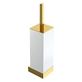 Ершик для унитаза Boheme Qubic 10734-G Gold настенный Ершик для унитаза Boheme Qubic 10734-G Gold настенный