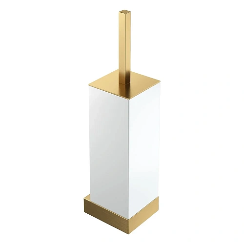 Ершик для унитаза Boheme Qubic 10734-MG Matt Gold настенный Ершик для унитаза Boheme Qubic 10734-MG Matt Gold настенный
