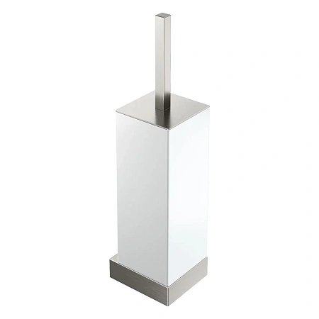 Ершик для унитаза Boheme Qubic 10734-NB Nickel Brush настенный Ершик для унитаза Boheme Qubic 10734-NB Nickel Brush настенный