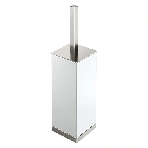 Ершик для унитаза Boheme Qubic 10949-NB Nickel Brush напольный Ершик для унитаза Boheme Qubic 10949-NB Nickel Brush напольный