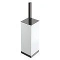 Ершик для унитаза Boheme Qubic 10949-SGM Shine Gun Metal напольный Ершик для унитаза Boheme Qubic 10949-SGM Shine Gun Metal напольный