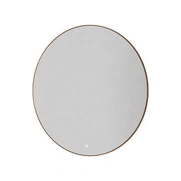 Зеркало Armadi Art Modern 545-100-BRB BRUSHED BRONZE круглое c металлической рамой, подсветка, сенсор, антизапотевание, 100 см
