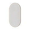 Зеркало Armadi Art Modern 568-BRB BRUSHED BRONZE овальное металлическая рама 110x60 см, с подсветкой, антизапотевание