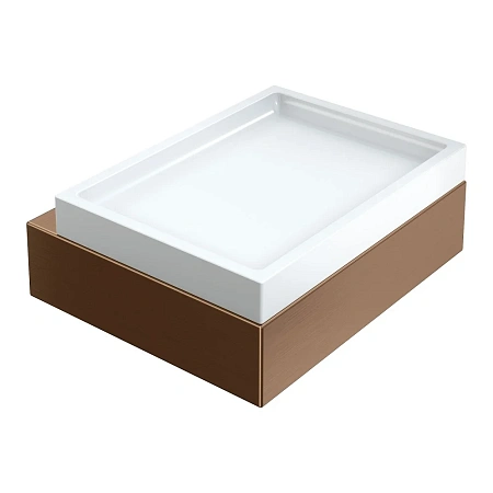 Мыльница Boheme Qubic 10723-BRB Brushed Bronze настенная