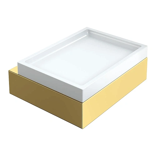 Мыльница Boheme Qubic 10723-G Gold настенная Мыльница Boheme Qubic 10723-G Gold настенная