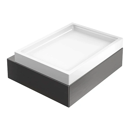 Мыльница Boheme Qubic 10723-GM Gun Metal настенная Мыльница Boheme Qubic 10723-GM Gun Metal настенная