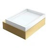 Мыльница Boheme Qubic 10723-MG Matt Gold настенная Мыльница Boheme Qubic 10723-MG Matt Gold настенная