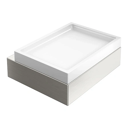 Мыльница Boheme Qubic 10723-NB Nickel Brush настенная Мыльница Boheme Qubic 10723-NB Nickel Brush настенная