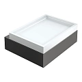 Мыльница Boheme Qubic 10723-SGM Shine Gun Metal настенная Мыльница Boheme Qubic 10723-SGM Shine Gun Metal настенная